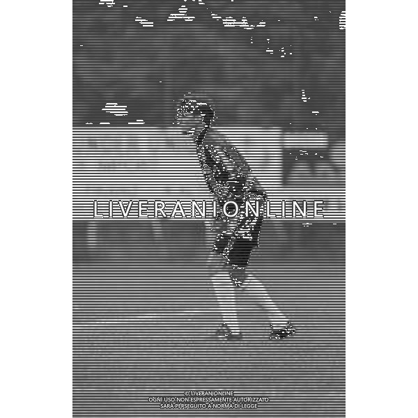 RETROSPETTIVA GIANMATTEO MAREGGINI CALCIATORE DI RUOLO PORTIERE NELLA FOTO CON LA MAGLIA DELLA FIORENTINA NEL 1991-1992 ©ARCHIVIO AG ALDO LIVERANI SAS