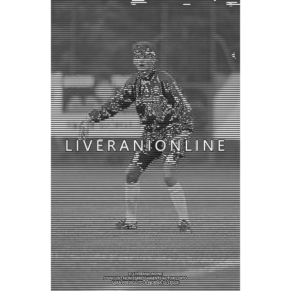 RETROSPETTIVA GIANMATTEO MAREGGINI CALCIATORE DI RUOLO PORTIERE NELLA FOTO CON LA MAGLIA DELLA FIORENTINA NEL 1991-1992 ©ARCHIVIO AG ALDO LIVERANI SAS
