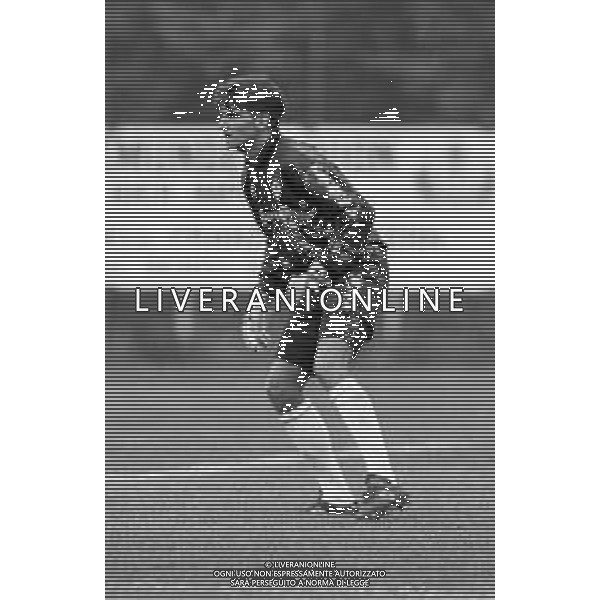 RETROSPETTIVA GIANMATTEO MAREGGINI CALCIATORE DI RUOLO PORTIERE NELLA FOTO CON LA MAGLIA DELLA FIORENTINA NEL 1991-1992 ©ARCHIVIO AG ALDO LIVERANI SAS