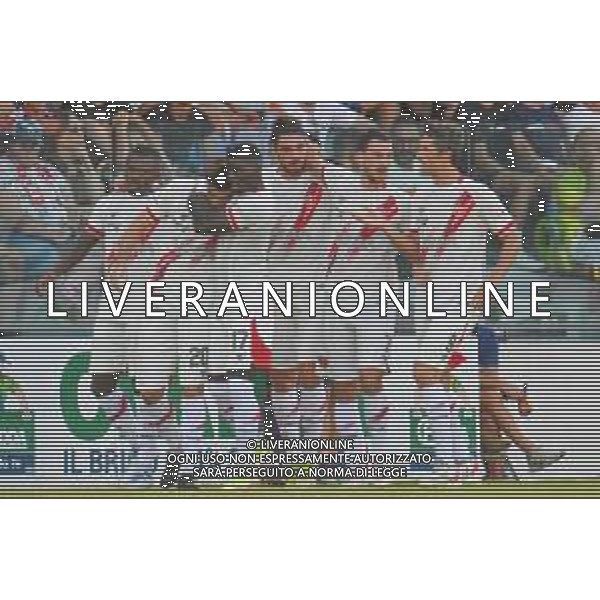 5-8-2022. Cagliari Calcio-Perugia Calcio spa, trentaduesimi Coppa Italia 2022/2023. Stadio Unipol Domus, Cagliari. Foto Salvatore Moi/Aldo Liverani sas. Gol ed esultanza del Perugia contro Cagliari in trasferta. Segna: Di Serio Perugia ©MOI/AGENZIA ALDO LIVERANI SAS
