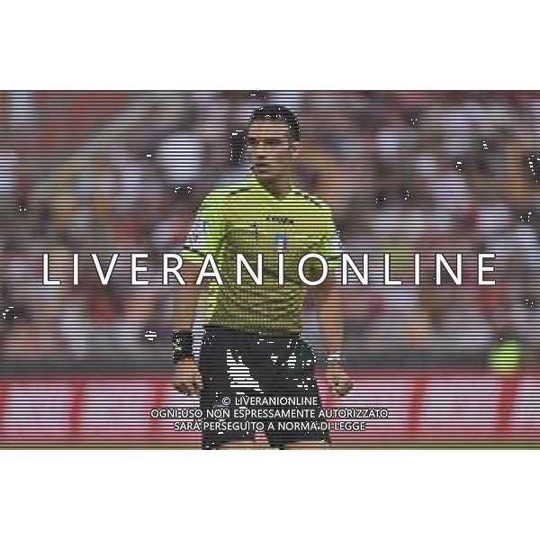 l\'arbitro Marco Monaldi di Macerata LR Vicenza vs Milan Vicenza 06-08-2022 Stadio Romeo Menti amichevole precampionato foto Roberto Garavaglia/ag. Aldo Liverani sas