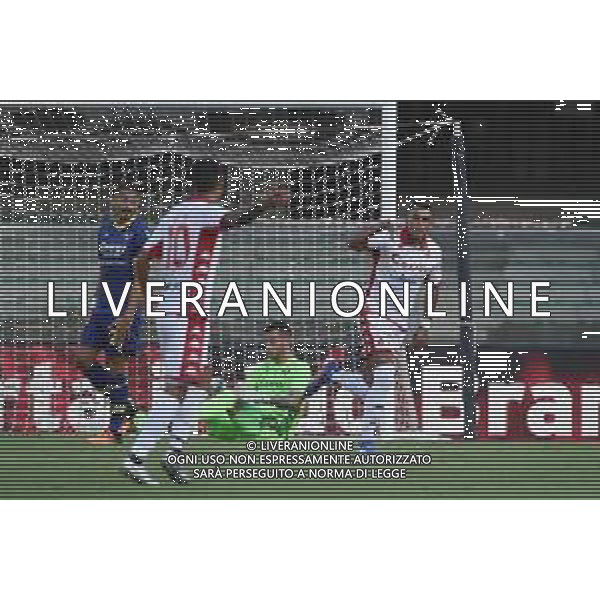Walid Cheddira (Bari) esulta dopo il gol del 2 a 1 Hellas Verona vs Bari Verona 07-08-2022 Stadio Marcantonio Bentegodi Coppa Italia Frecciarossa - 32mi di finale foto Roberto Garavaglia/ag. Aldo Liverani sas /AGENZIA ALDO LIVERANIN SAS