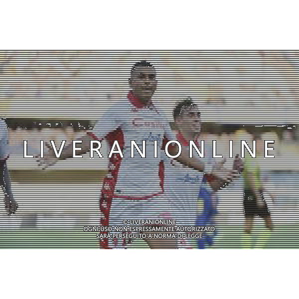 Walid Cheddira (Bari) esulta dopo il gol del 3 a 1 Hellas Verona vs Bari Verona 07-08-2022 Stadio Marcantonio Bentegodi Coppa Italia Frecciarossa - 32mi di finale foto Roberto Garavaglia/ag. Aldo Liverani sas /AGENZIA ALDO LIVERANIN SAS