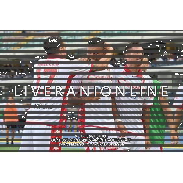 esultanza Bari dopo il gol del 4 a 1 Hellas Verona vs Bari Verona 07-08-2022 Stadio Marcantonio Bentegodi Coppa Italia Frecciarossa - 32mi di finale foto Roberto Garavaglia/ag. Aldo Liverani sas /AGENZIA ALDO LIVERANIN SAS