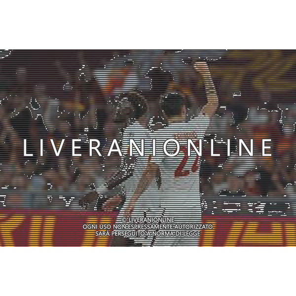 Roma vs Shakhtar Donetsk amichevole - Stadio Olimpico - Roma 07-08-2022 nella foto Esultanza Nicolo\' Zaniolo ©Federico/AGENZIA ALDO LIVERANIN SAS