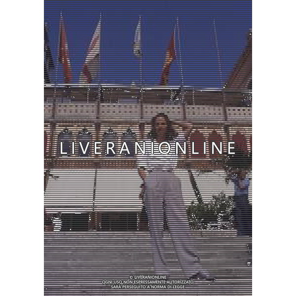 RETROSPETTIVA CHARLOTTE RAMPLING ATTRICE NELLA FOTO CHARLOTTE RAMPLING A VENEZIA NELL\'ANNO 1984  AG ALDO LIVERANI SAS   