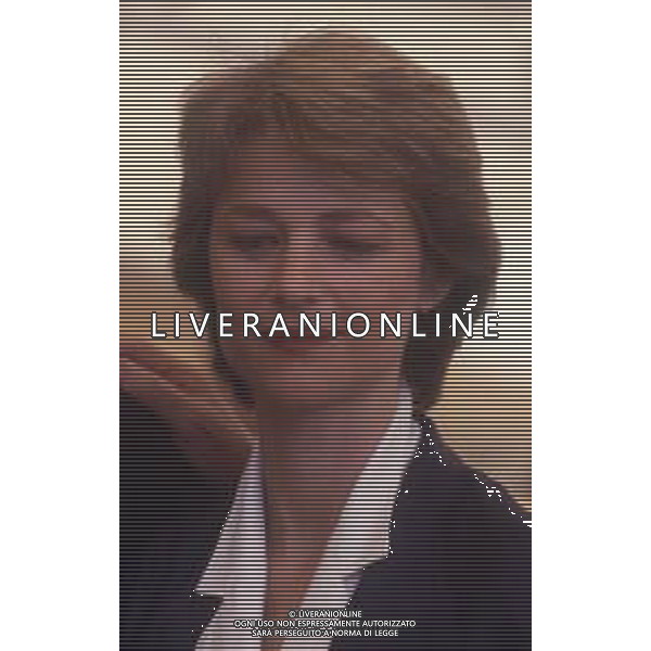 RETROSPETTIVA CHARLOTTE RAMPLING ATTRCE NELLA FOTO CHARLOTTE RAMPLING A VENEZIA NELL\'ANNO 1986 AG ALDO LIVERANI SAS
