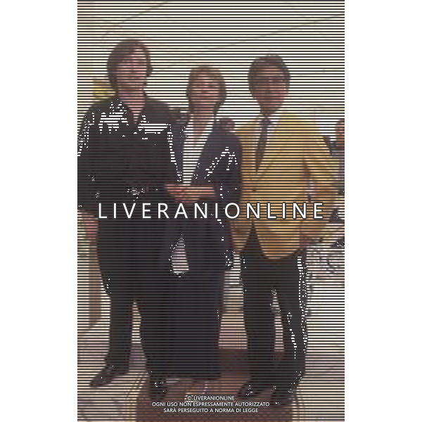 RETROSPETTIVA CHARLOTTE RAMPLING ATTRCE NELLA FOTO CHARLOTTE RAMPLING A VENEZIA NELL\'ANNO 1986 CON OSHIMA NAGISA E ANTHONY HIGGINS AG ALDO LIVERANI SAS 