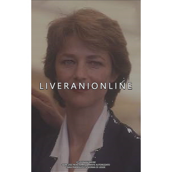 RETROSPETTIVA CHARLOTTE RAMPLING ATTRCE NELLA FOTO CHARLOTTE RAMPLING A VENEZIA NELL\'ANNO 1986 AG ALDO LIVERANI SAS