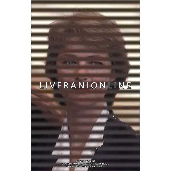 RETROSPETTIVA CHARLOTTE RAMPLING ATTRCE NELLA FOTO CHARLOTTE RAMPLING A VENEZIA NELL\'ANNO 1986 AG ALDO LIVERANI SAS