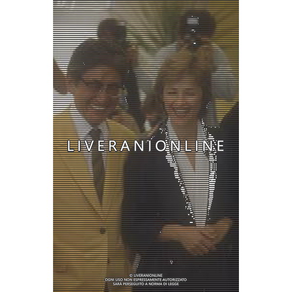 RETROSPETTIVA CHARLOTTE RAMPLING ATTRCE NELLA FOTO CHARLOTTE RAMPLING A VENEZIA NELL\'ANNO 1986 CON OSHIMA NAGISA  AG ALDO LIVERANI SAS 