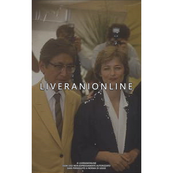 RETROSPETTIVA CHARLOTTE RAMPLING ATTRCE NELLA FOTO CHARLOTTE RAMPLING A VENEZIA NELL\'ANNO 1986 CON OSHIMA NAGISA  AG ALDO LIVERANI SAS 