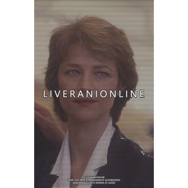 RETROSPETTIVA CHARLOTTE RAMPLING ATTRICE NELLA FOTO CHARLOTTE RAMPLING A VENEZIA NELL\'ANNO 1986  AG ALDO LIVERANI SAS 