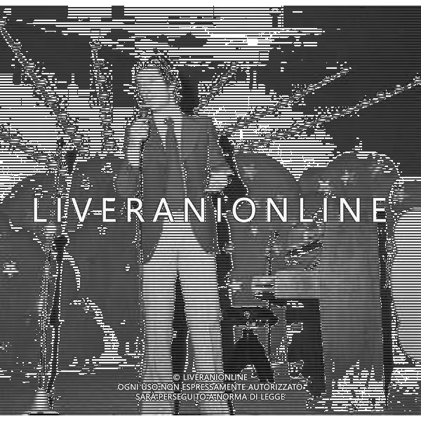 RETROSPETTIVA EMIDIO REMIGI DETTO MEMO, CANTANTE NELLA FOTO A MILANO ALLA BULLONA NEL 1975  ©Archivio Giovanni Liverani/AG ALDO LIVERANI SAS  