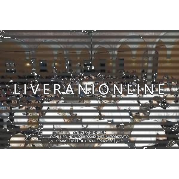 IMOLA 11 08 2022 FESTA DI SAN CASSIANO PATRONO DELLA CITTA\' NELLA FOTO CONCERTO DELLA FILARMONICA IMOLESE NEL CORTILE DEL PALAZZO MONSIGNANI ©SANNA/AGENZIA ALDO LIVERANI SAS   