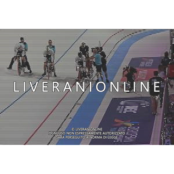 11-08-2022 European Championships Elite Track; Giornata 01; 2022, Olanda; Hoogland, Jeffrey; Lavreysen, Harrie; Van Den Berg, Roy; Munich - Messe; ©SIROTTI/AGENZIA ALDO LIVERANI SAS   