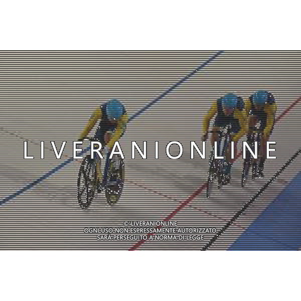 11-08-2022 European Championships Elite Track; Giornata 01; 2022, Ukraina; Abdul, Dzhabar; Denysenko, Vladyslav; Dudko, Mykhailo Yaroslav; Munich - Messe; ©SIROTTI/AGENZIA ALDO LIVERANI SAS   