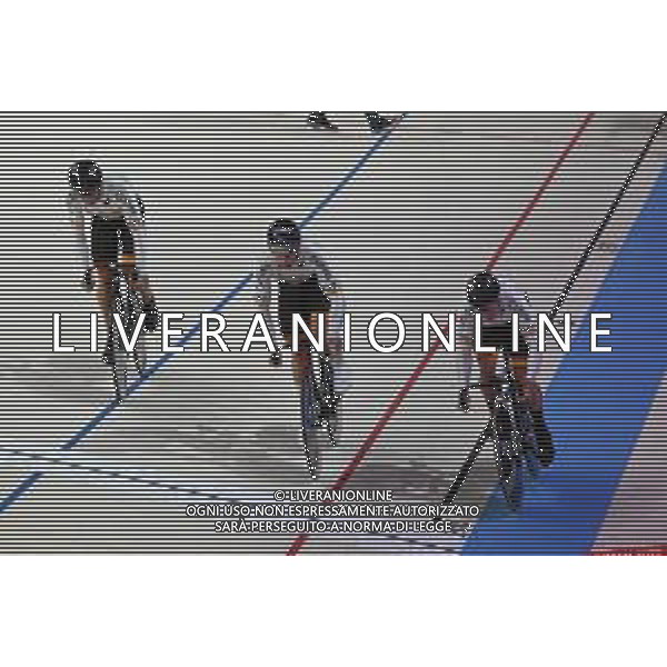 11-08-2022 European Championships Elite Track; Giornata 01; 2022, Spain; Jimenez Elizondo, Ekain; Martinez Chorro, Alejandro; Moreno Sanchez, Jose; Munich - Messe; ©SIROTTI/AGENZIA ALDO LIVERANI SAS   