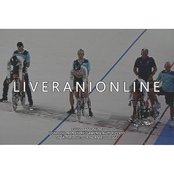 11-08-2022 European Championships Elite Track; Giornata 01; 2022, Spain; Jimenez Elizondo, Ekain; Martinez Chorro, Alejandro; Moreno Sanchez, Jose; Munich - Messe; ©SIROTTI/AGENZIA ALDO LIVERANI SAS   