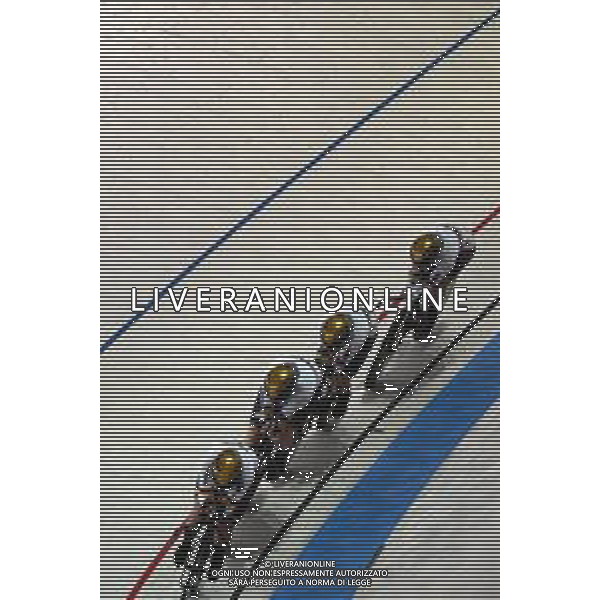 11-08-2022 European Championships Elite Women Track; Giornata 01; 2022, Germany; Brausse, Franziska; Brennauer, Lisa; Kroger, Mieke; Reissner, Lena Charlotte; Munich - Messe; ©SIROTTI/AGENZIA ALDO LIVERANI SAS   