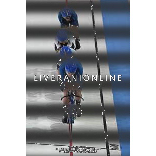 12-08-2022 European Championships Elite Track; Giornata 02; 2022, Italia; Bertazzo, Liam; Lamon, Francesco; Moro, Manlio; Plebani, Davide; Munich - Messe; ©SIROTTI/AGENZIA ALDO LIVERANI SAS   