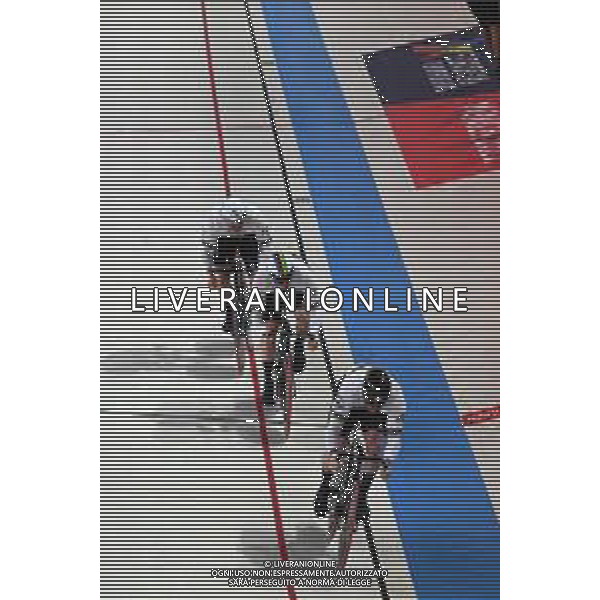 12-08-2022 European Championships Elite Track; Giornata 02; 2022, Olanda; Hoogland, Jeffrey; Lavreysen, Harrie; Van Den Berg, Roy; Munich - Messe; ©SIROTTI/AGENZIA ALDO LIVERANI SAS   