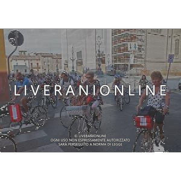 IMOLA 12 08 2022 PEDALATA DI SAN CASSIANO SOSTA AGLI SCAVI E AL CIPPO DI SAN CASSIANO NELLA FOTO PARTECIPANTI DELLA PEDALATA