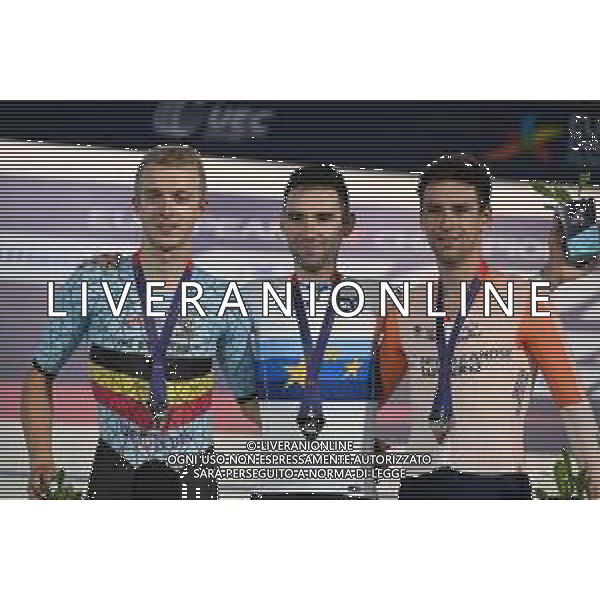 12-08-2022 European Championships Elite Track; Giornata 02; 2022, Cofidis; 2022, Sport Vlaanderen - Baloise; 2022, Beat Cycling; Thomas, Benjamin; Ghys, Robbe; Hoppezak, Vincent; Munich - Messe; ©SIROTTI/AGENZIA ALDO LIVERANI SAS   