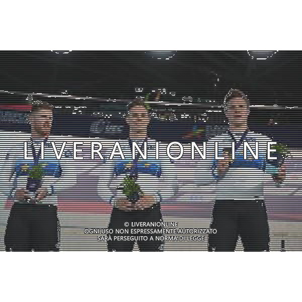 12-08-2022 European Championships Elite Track; Giornata 02; 2022, Olanda; Hoogland, Jeffrey; Lavreysen, Harrie; Van Den Berg, Roy; Munich - Messe; ©SIROTTI/AGENZIA ALDO LIVERANI SAS   