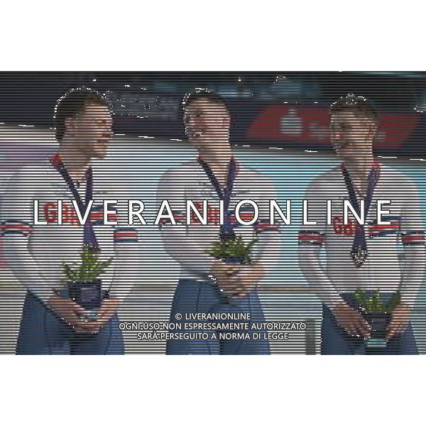 12-08-2022 European Championships Elite Track; Giornata 02; 2022, Great Britain; Carlin, Jack; Fielding, Alistair; Turnbull, Hamish; Munich - Messe; ©SIROTTI/AGENZIA ALDO LIVERANI SAS   