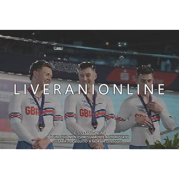 12-08-2022 European Championships Elite Track; Giornata 02; 2022, Great Britain; Carlin, Jack; Fielding, Alistair; Turnbull, Hamish; Munich - Messe; ©SIROTTI/AGENZIA ALDO LIVERANI SAS   