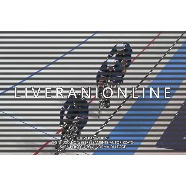 12-08-2022 European Championships Elite Track; Giornata 02; 2022, France; Gillion, Timmy; Helal, Rayan; Vigier, Sebastien; Munich - Messe; ©SIROTTI/AGENZIA ALDO LIVERANI SAS   
