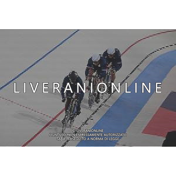 12-08-2022 European Championships Elite Track; Giornata 02; 2022, France; Gillion, Timmy; Helal, Rayan; Vigier, Sebastien; Munich - Messe; ©SIROTTI/AGENZIA ALDO LIVERANI SAS   