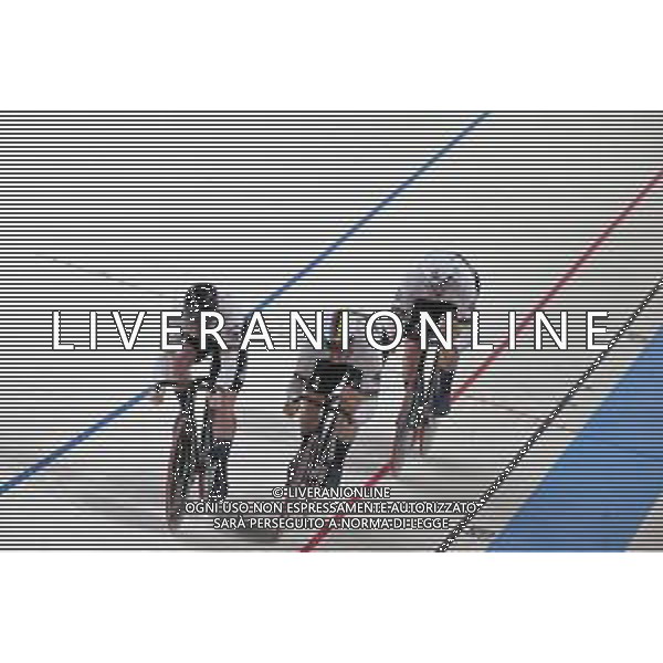 12-08-2022 European Championships Elite Track; Giornata 02; 2022, Olanda; Hoogland, Jeffrey; Lavreysen, Harrie; Van Den Berg, Roy; Munich - Messe; ©SIROTTI/AGENZIA ALDO LIVERANI SAS   
