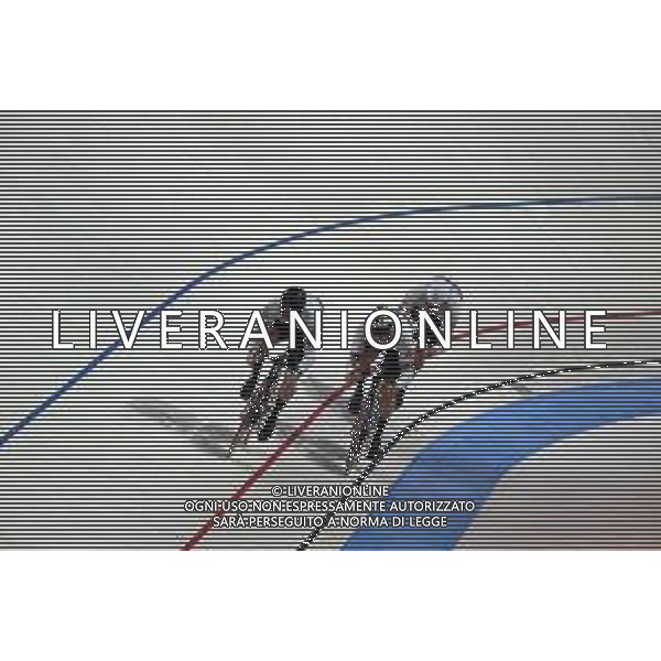 12-08-2022 European Championships Elite Track; Giornata 02; 2022, Olanda; Hoogland, Jeffrey; Lavreysen, Harrie; Van Den Berg, Roy; Munich - Messe; ©SIROTTI/AGENZIA ALDO LIVERANI SAS   