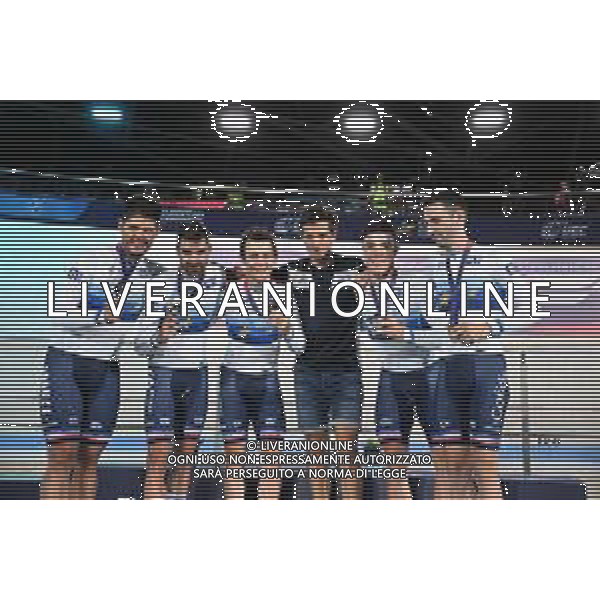12-08-2022 European Championships Elite Track; Giornata 02; 2022, France; Denis, Thomas; Lafargue, Quentin; Tabellion, Valentin; Thomas, Benjamin; Munich - Messe; ©SIROTTI/AGENZIA ALDO LIVERANI SAS   