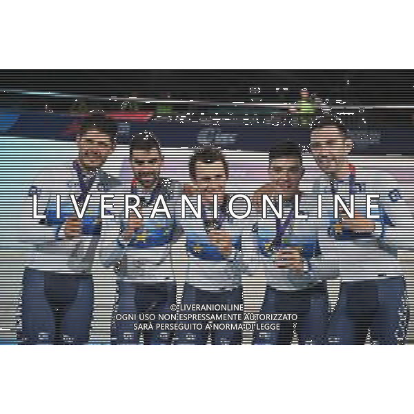 12-08-2022 European Championships Elite Track; Giornata 02; 2022, France; Denis, Thomas; Lafargue, Quentin; Tabellion, Valentin; Thomas, Benjamin; Munich - Messe; ©SIROTTI/AGENZIA ALDO LIVERANI SAS   