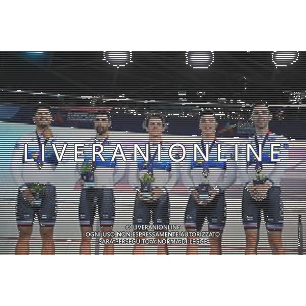 12-08-2022 European Championships Elite Track; Giornata 02; 2022, France; Denis, Thomas; Lafargue, Quentin; Tabellion, Valentin; Thomas, Benjamin; Munich - Messe; ©SIROTTI/AGENZIA ALDO LIVERANI SAS   