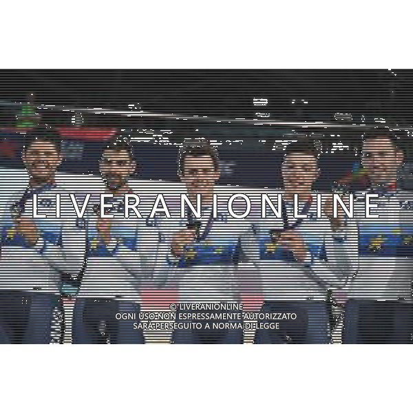 12-08-2022 European Championships Elite Track; Giornata 02; 2022, France; Denis, Thomas; Lafargue, Quentin; Tabellion, Valentin; Thomas, Benjamin; Munich - Messe; ©SIROTTI/AGENZIA ALDO LIVERANI SAS   
