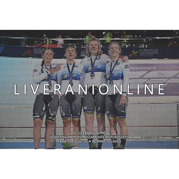 12-08-2022 European Championships Elite Women Track; Giornata 02; 2022, Germany; Brennauer, Lisa; Klein, Lisa; Brausse, Franziska; Kroger, Mieke; Munich - Messe; ©SIROTTI/AGENZIA ALDO LIVERANI SAS   