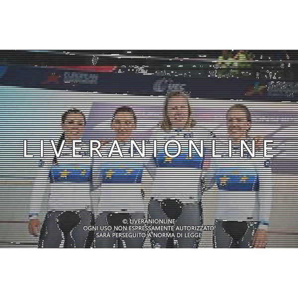 12-08-2022 European Championships Elite Women Track; Giornata 02; 2022, Germany; Brennauer, Lisa; Klein, Lisa; Brausse, Franziska; Kroger, Mieke; Munich - Messe; ©SIROTTI/AGENZIA ALDO LIVERANI SAS   