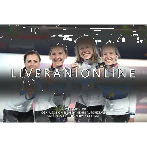 12-08-2022 European Championships Elite Women Track; Giornata 02; 2022, Germany; Brennauer, Lisa; Klein, Lisa; Brausse, Franziska; Kroger, Mieke; Munich - Messe; ©SIROTTI/AGENZIA ALDO LIVERANI SAS   