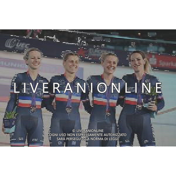 12-08-2022 European Championships Elite Women Track; Giornata 02; 2022, France; Berteau, Victoire; Borras, Marion; Copponi, Clara; Fortin, Valentine; Munich - Messe; ©SIROTTI/AGENZIA ALDO LIVERANI SAS   