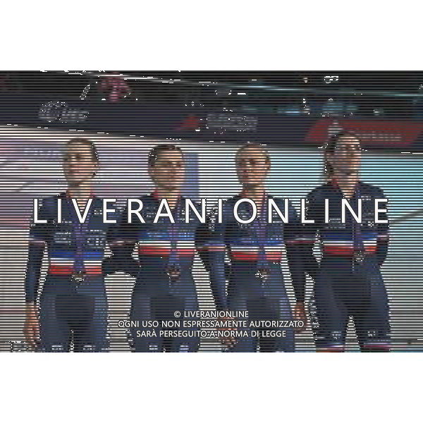 12-08-2022 European Championships Elite Women Track; Giornata 02; 2022, France; Berteau, Victoire; Borras, Marion; Copponi, Clara; Fortin, Valentine; Munich - Messe; ©SIROTTI/AGENZIA ALDO LIVERANI SAS   
