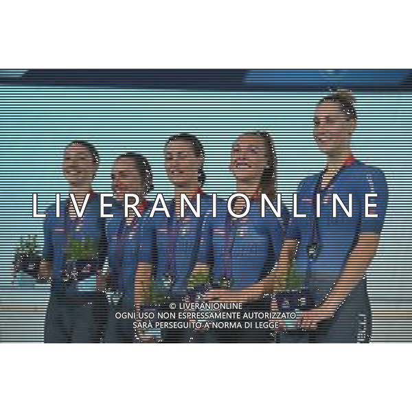 12-08-2022 European Championships Elite Women Track; Giornata 02; 2022, Italia; Guazzini, Vittoria; Paternoster, Letizia; Barbieri, Rachele; Zanardi, Silvia; Fidanza, Martina; Munich - Messe; ©SIROTTI/AGENZIA ALDO LIVERANI SAS   