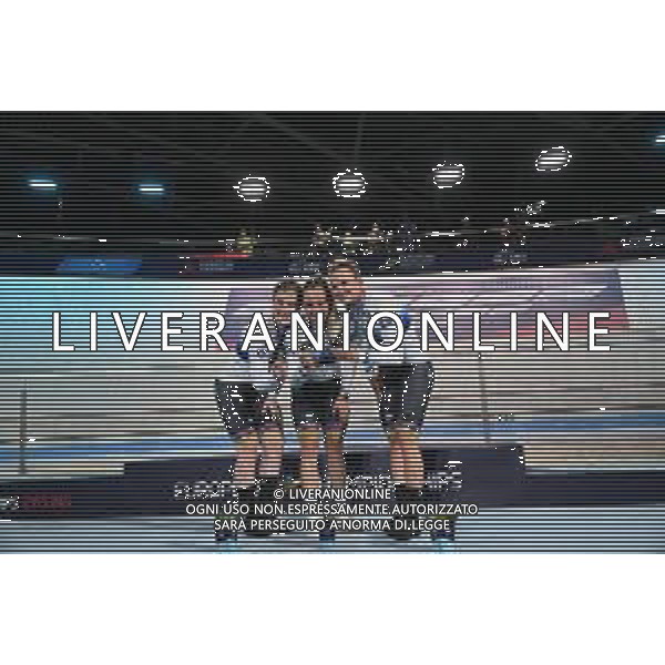 12-08-2022 European Championships Elite Women Track; Giornata 02; 2022, Germany; Friedrich, Lea Sophie; Grabosch, Pauline Sophie; Hinze, Emma; Munich - Messe; ©SIROTTI/AGENZIA ALDO LIVERANI SAS   