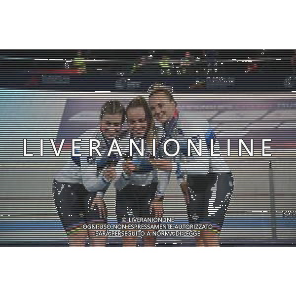 12-08-2022 European Championships Elite Women Track; Giornata 02; 2022, Germany; Friedrich, Lea Sophie; Grabosch, Pauline Sophie; Hinze, Emma; Munich - Messe; ©SIROTTI/AGENZIA ALDO LIVERANI SAS   