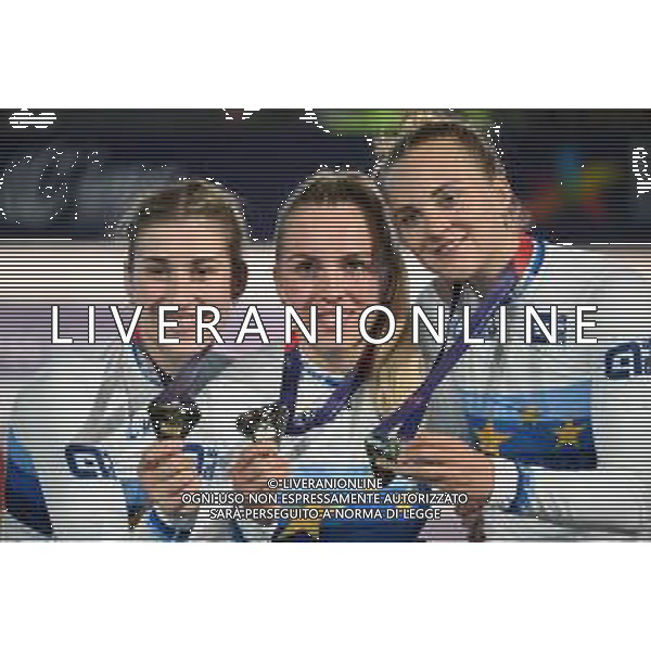 12-08-2022 European Championships Elite Women Track; Giornata 02; 2022, Germany; Friedrich, Lea Sophie; Grabosch, Pauline Sophie; Hinze, Emma; Munich - Messe; ©SIROTTI/AGENZIA ALDO LIVERANI SAS   