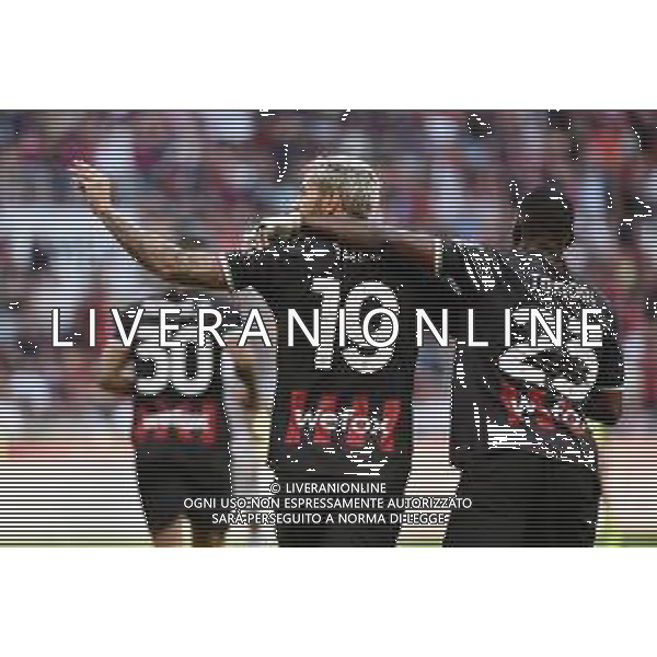Theo Hernandez (Milan) esulta dopo il gol dell\'1 a 1 Milan vs Udinese Milano 13-08-2022 Stadio Giuseppe Meazza - San Siro Campionato Serie A TIM - 1a giornata foto Roberto Garavaglia/ag. Aldo Liverani sas/AGENZIA ALDO LIVERANI SAS   