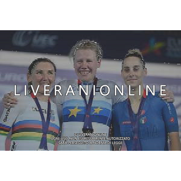 13-08-2022 European Championships Elite Women Track; Giornata 03; 2022, Germany; 2022, Italia; Kroger, Mieke; Brennauer, Lisa; Guazzini, Vittoria; Munich - Messe; ©SIROTTI/AGENZIA ALDO LIVERANI SAS   